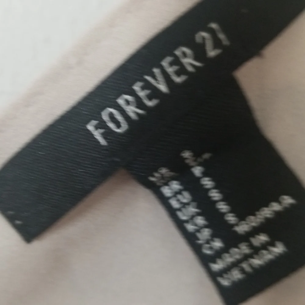 Forever 21  print long sleeve crop top blouse tie in back - Picture 6 of 6